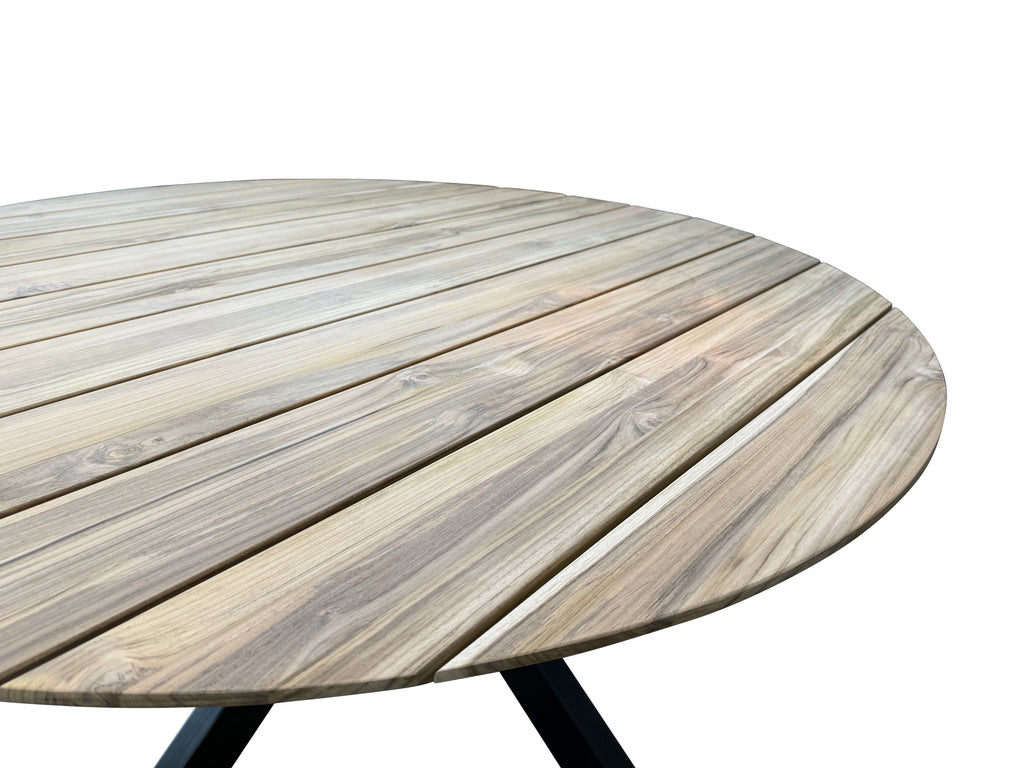 Teak ronde tuintafel Flora