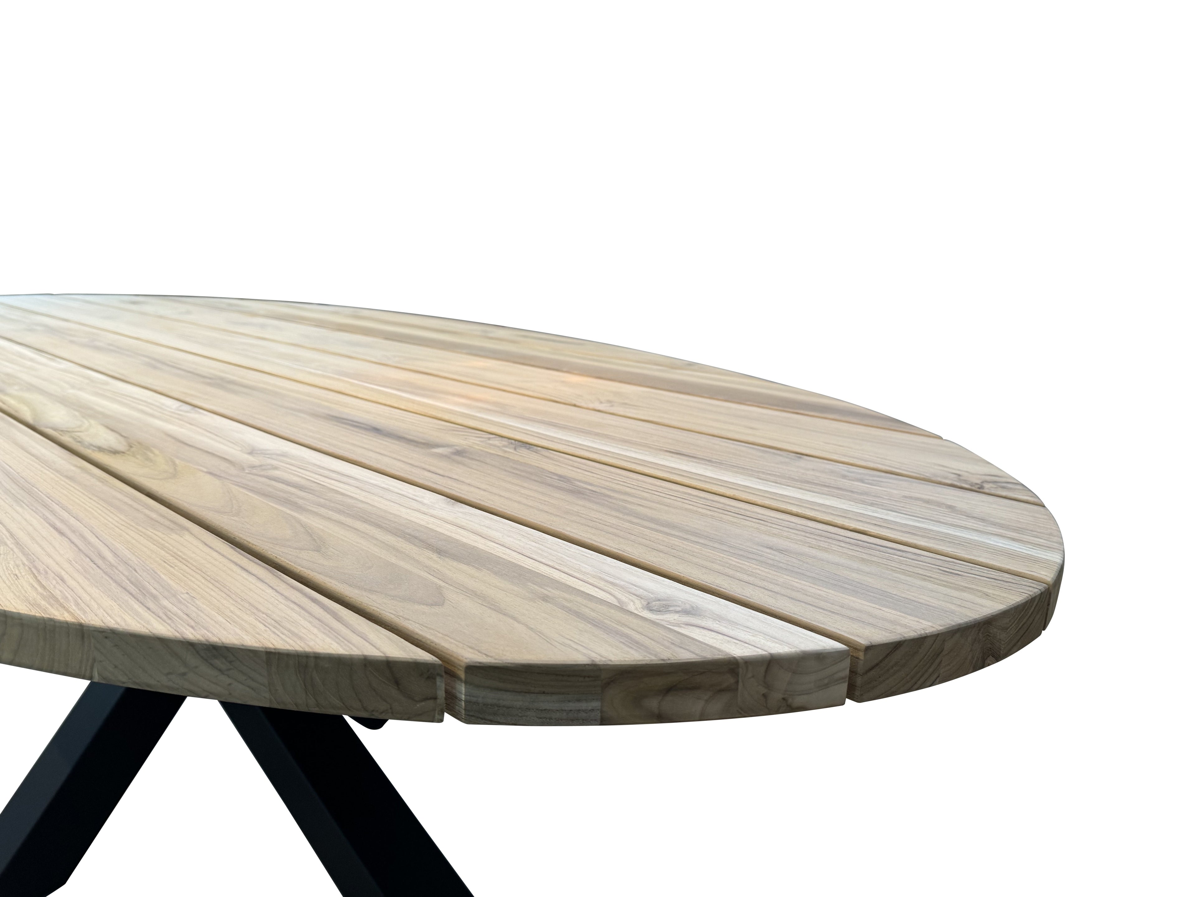 Teak ronde tuintafel Flora