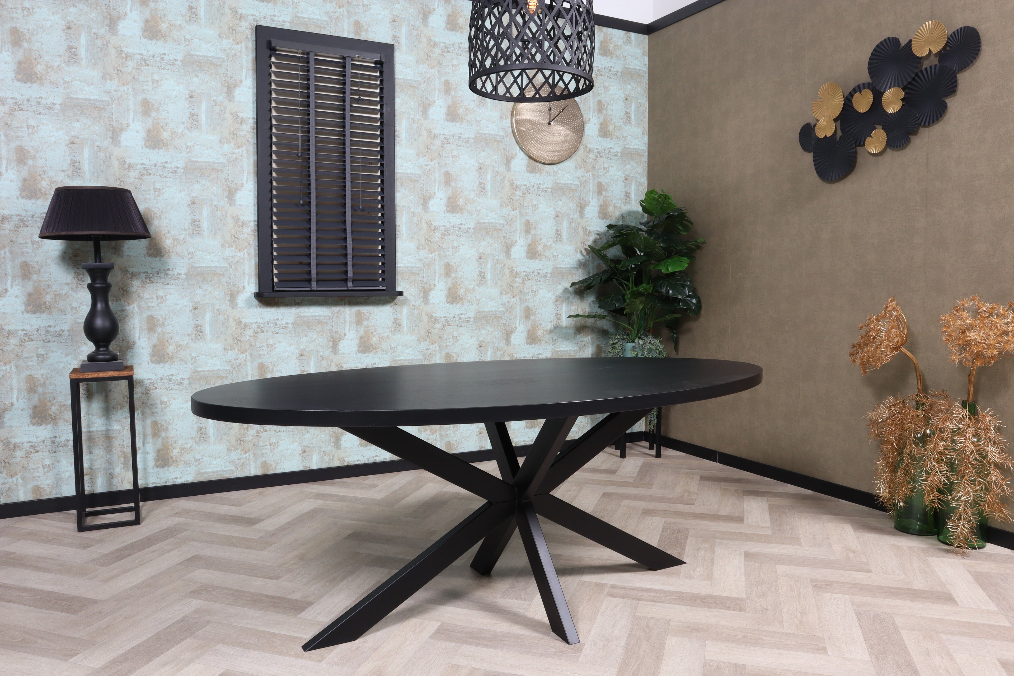 Eiken ovaal tafelblad 40mm