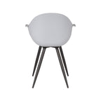 Eetkamerstoel Luca - Grijs - PP - Zwart Metalen Frame