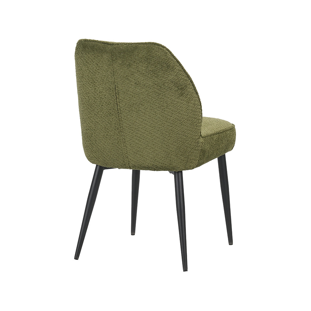Eetkamerstoel Liam - Hunter - Egon - Zwart Metalen Frame