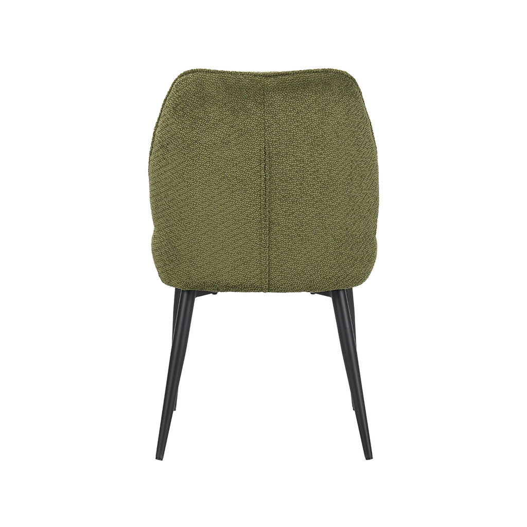 Eetkamerstoel Liam - Hunter - Egon - Zwart Metalen Frame