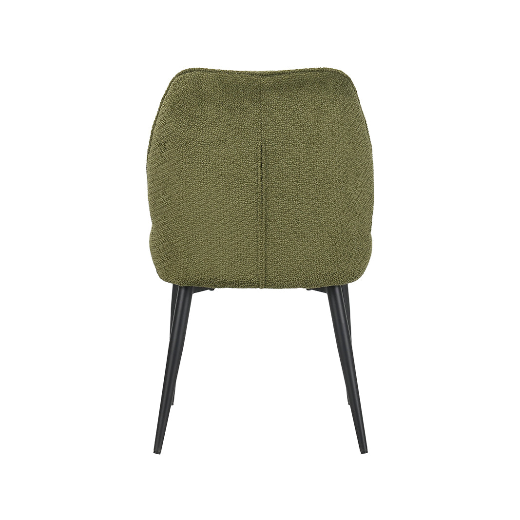 Eetkamerstoel Liam - Hunter - Egon - Zwart Metalen Frame