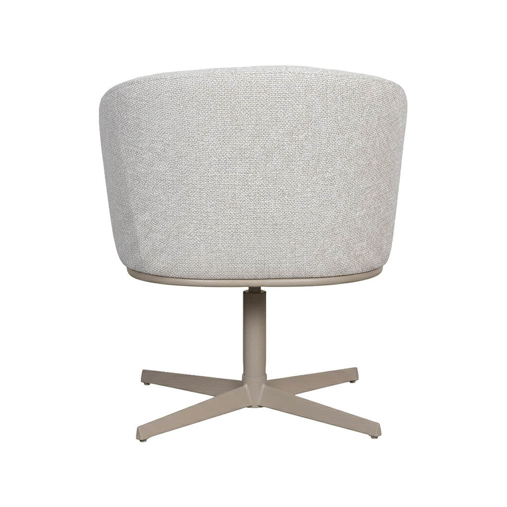 Eetkamerstoel Cannes - Naturel - Royal Boucle - Taupe Metalen Frame