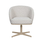 Eetkamerstoel Cannes - Naturel - Royal Boucle - Taupe Metalen Frame