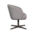 Eetkamerstoel Cannes - Mushroom - Boucle - Brons Metalen Frame
