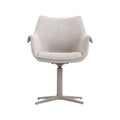 Eetkamerstoel Nozomi - Naturel - Royal Boucle - Taupe Metalen Frame