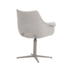 Eetkamerstoel Nozomi - Naturel - Royal Boucle - Taupe Metalen Frame