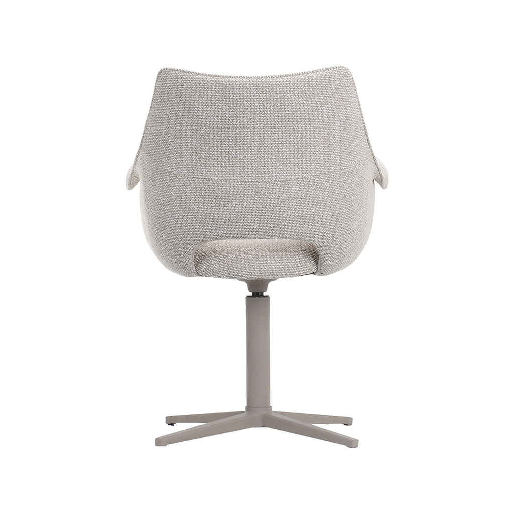 Eetkamerstoel Nozomi - Naturel - Royal Boucle - Taupe Metalen Frame
