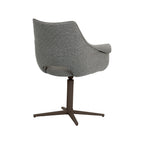 Eetkamerstoel Nozomi - Mushroom - Royal Boucle - Brons Metalen Frame
