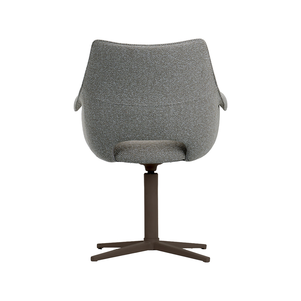Eetkamerstoel Nozomi - Mushroom - Royal Boucle - Brons Metalen Frame