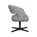 Eetkamerstoel Monaco - Mushroom - Royal Boucle - Zwart Metalen Frame