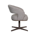 Eetkamerstoel Monaco - Mushroom - Royal Boucle - Brons Metalen Frame