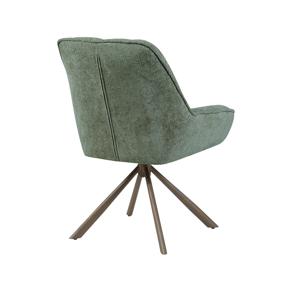 Eetkamerstoel Reims - Hunter - Haga - Brons Metalen Frame