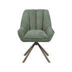 Eetkamerstoel Reims - Hunter - Chenille - Brons Metalen Frame