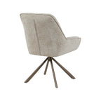 Eetkamerstoel Reims - Naturel - Haga - Brons Metalen Frame