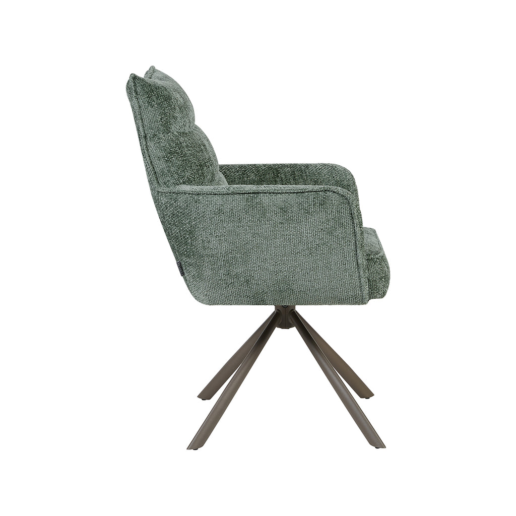 Eetkamerstoel Dubai - Hunter - Haga - Brons Metalen Frame