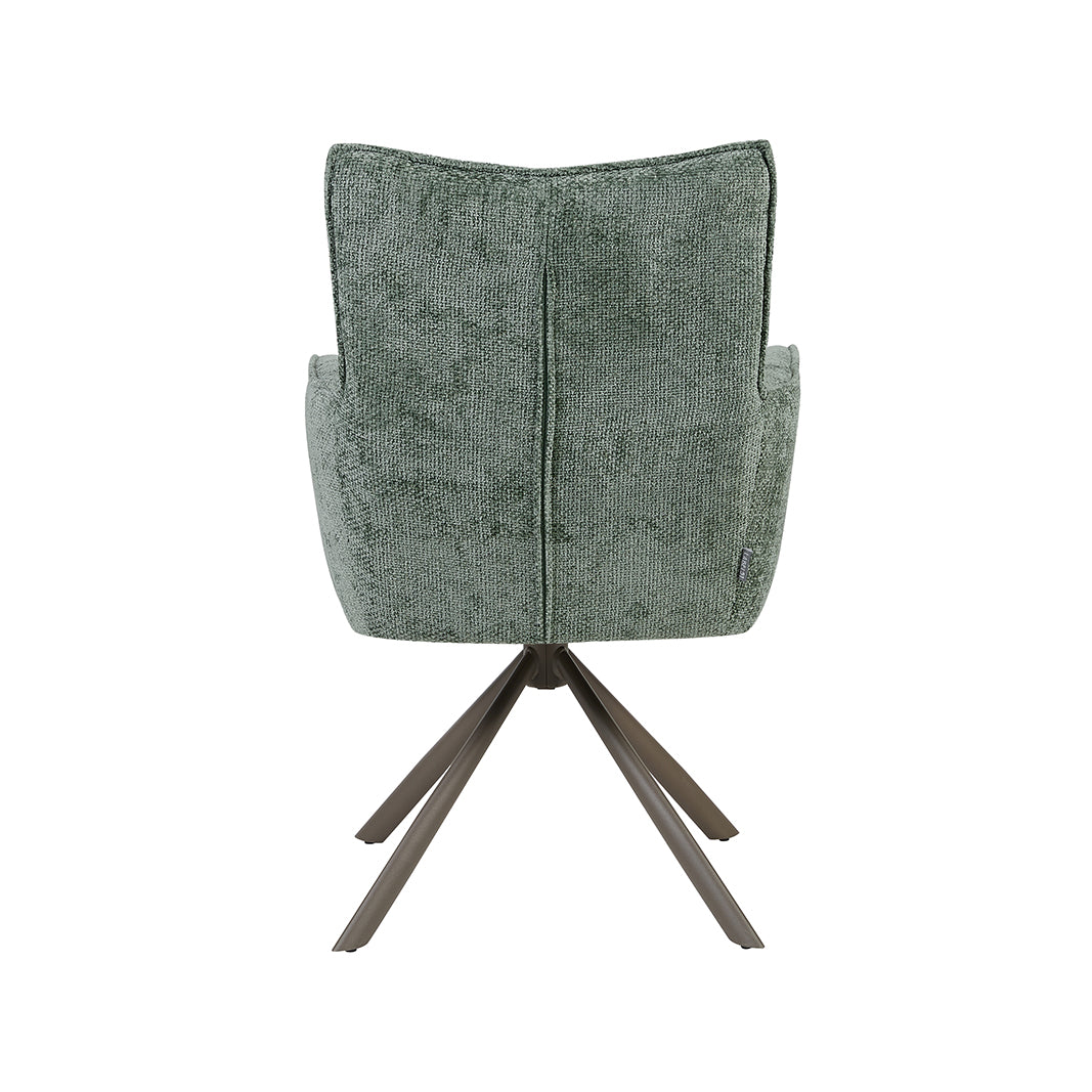 Eetkamerstoel Dubai - Hunter - Haga - Brons Metalen Frame