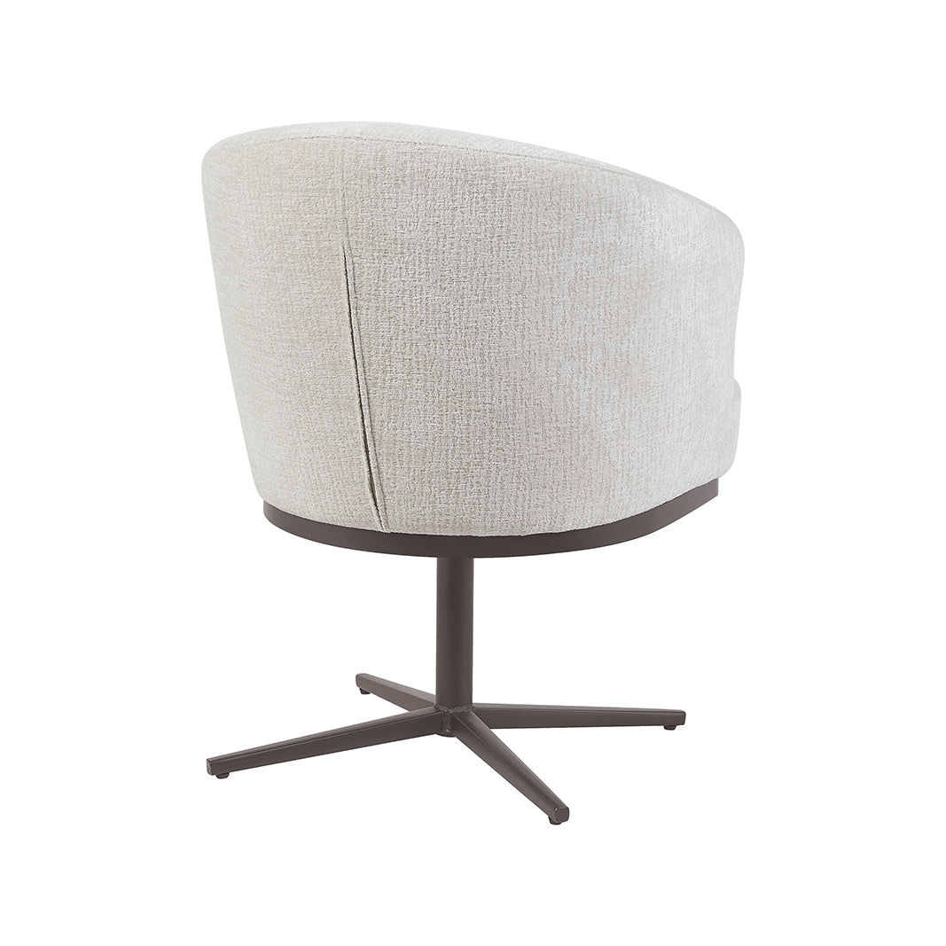 Eetkamerstoel Cannes - Naturel - Geweven - Brons Metalen Frame
