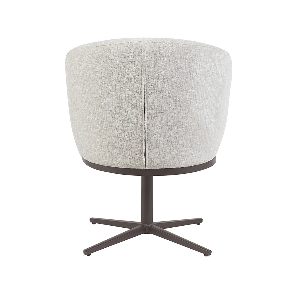 Eetkamerstoel Cannes - Naturel - Geweven - Brons Metalen Frame