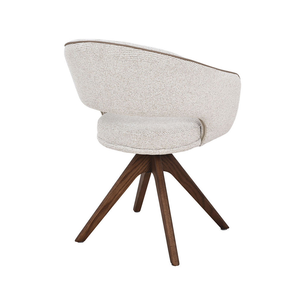 Eetkamerstoel Osuma - Naturel - Geweven - Walnoot Houten Frame