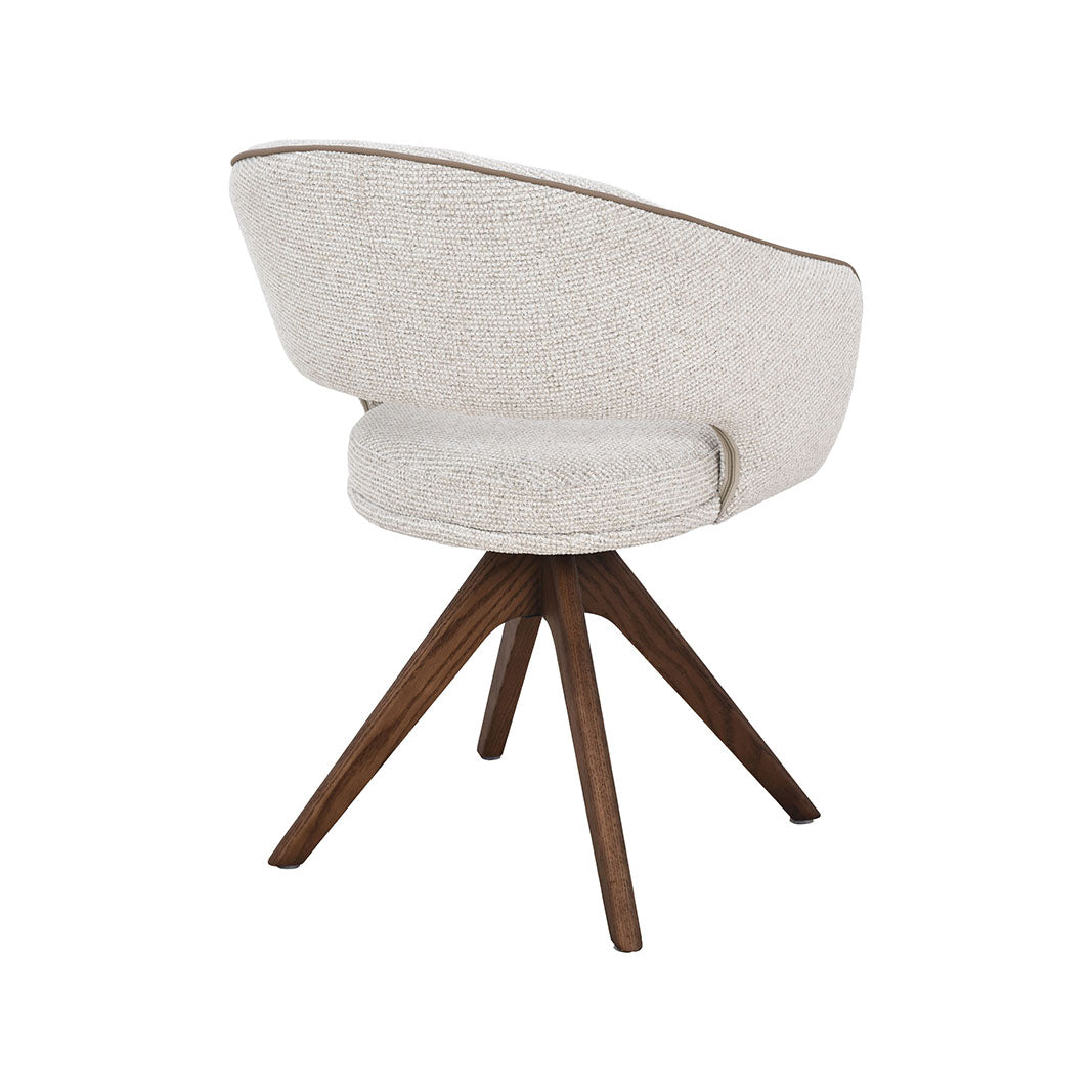 Eetkamerstoel Osuma - Naturel - Geweven - Walnoot Houten Frame