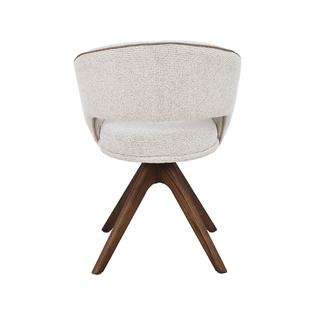 Eetkamerstoel Osuma - Naturel - Geweven - Walnoot Houten Frame