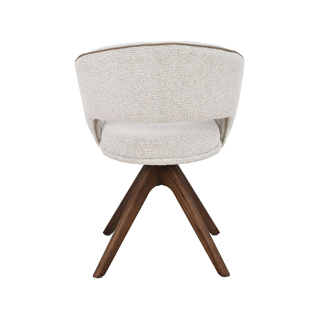 Eetkamerstoel Osuma - Naturel - Geweven - Walnoot Houten Frame