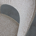 Eetkamerstoel Sakura - Mushroom - Boucle - Zwart Metalen Frame
