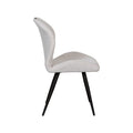 Eetkamerstoel Silly - Naturel - Royal Boucle - Zwart Metalen Frame