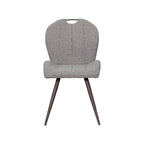 Eetkamerstoel Silly - Mushroom - Boucle - Brons Metalen Frame