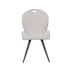 Eetkamerstoel Silly - Naturel - Boucle - Brons Metalen Frame