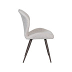Eetkamerstoel Silly - Naturel - Boucle - Brons Metalen Frame