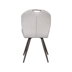 Eetkamerstoel Silly - Naturel - Boucle - Brons Metalen Frame