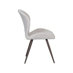 Eetkamerstoel Sil - Naturel - Boucle - Brons Metalen Frame
