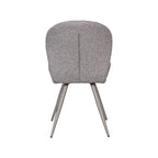 Eetkamerstoel Sil - Mushroom - Boucle - Taupe Metalen Frame
