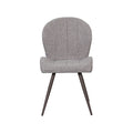 Eetkamerstoel Sil - Mushroom - Boucle - Brons Metalen Frame
