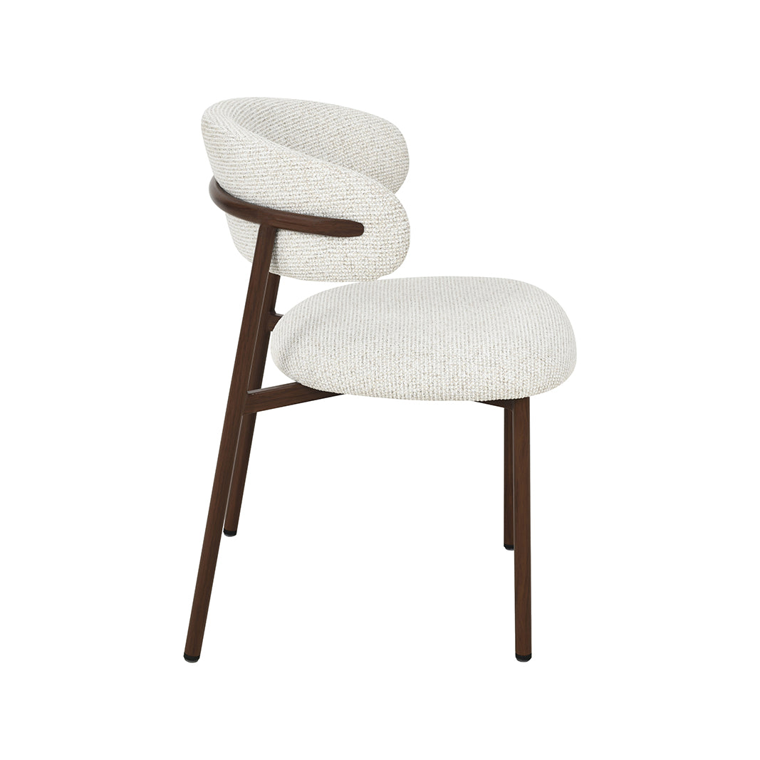 Eetkamerstoel Kaito - Naturel - Geweven - Walnoot Houten Frame
