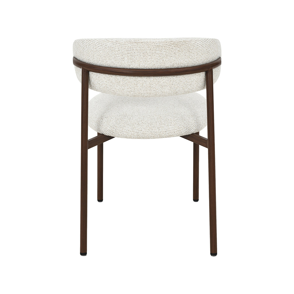Eetkamerstoel Kaito - Naturel - Geweven - Walnoot Houten Frame