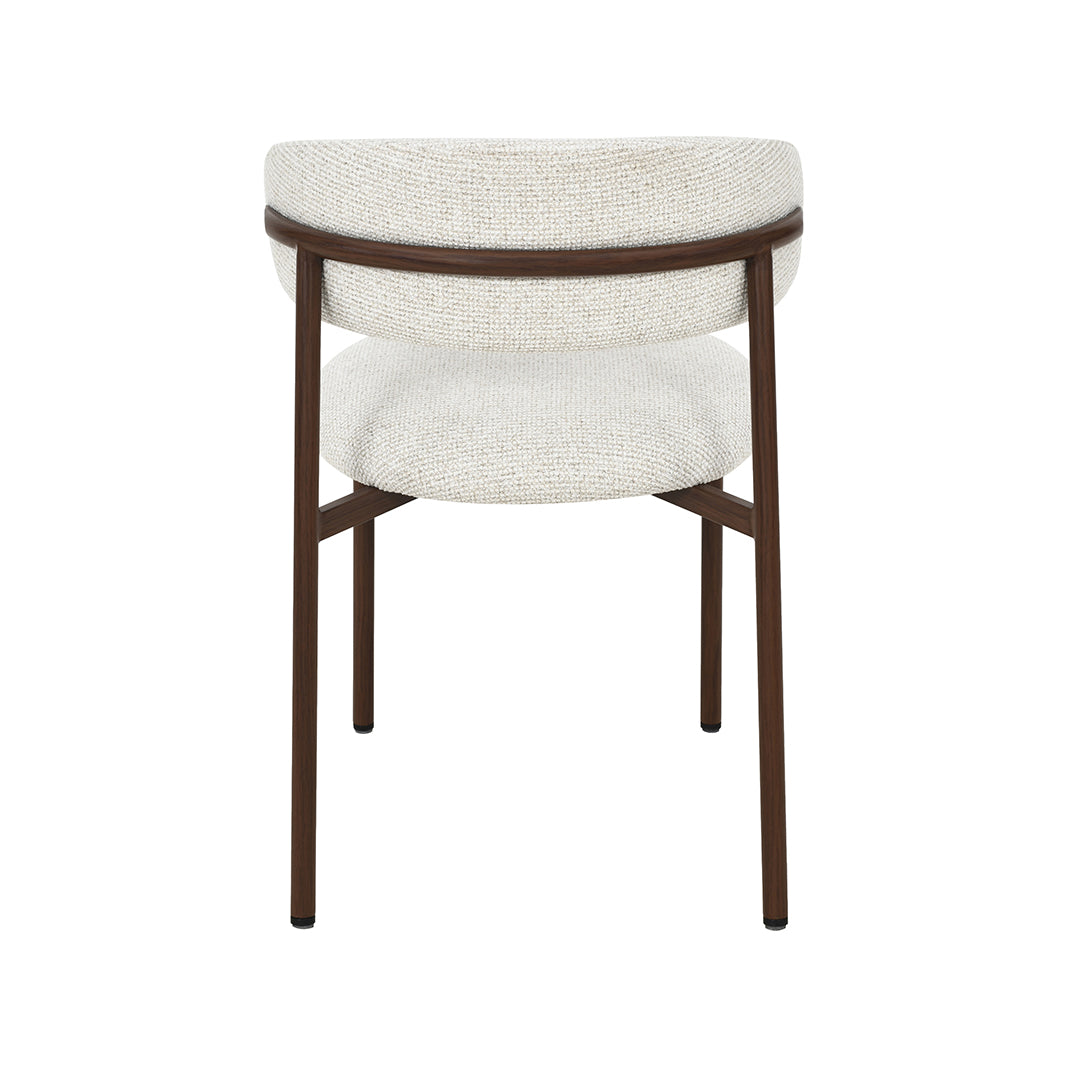Eetkamerstoel Kaito - Naturel - Geweven - Walnoot Houten Frame
