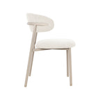 Eetkamerstoel Kaito - Naturel - Geweven - Beige Metalen Frame