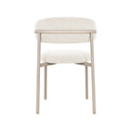 Eetkamerstoel Kaito - Naturel - Geweven - Beige Metalen Frame