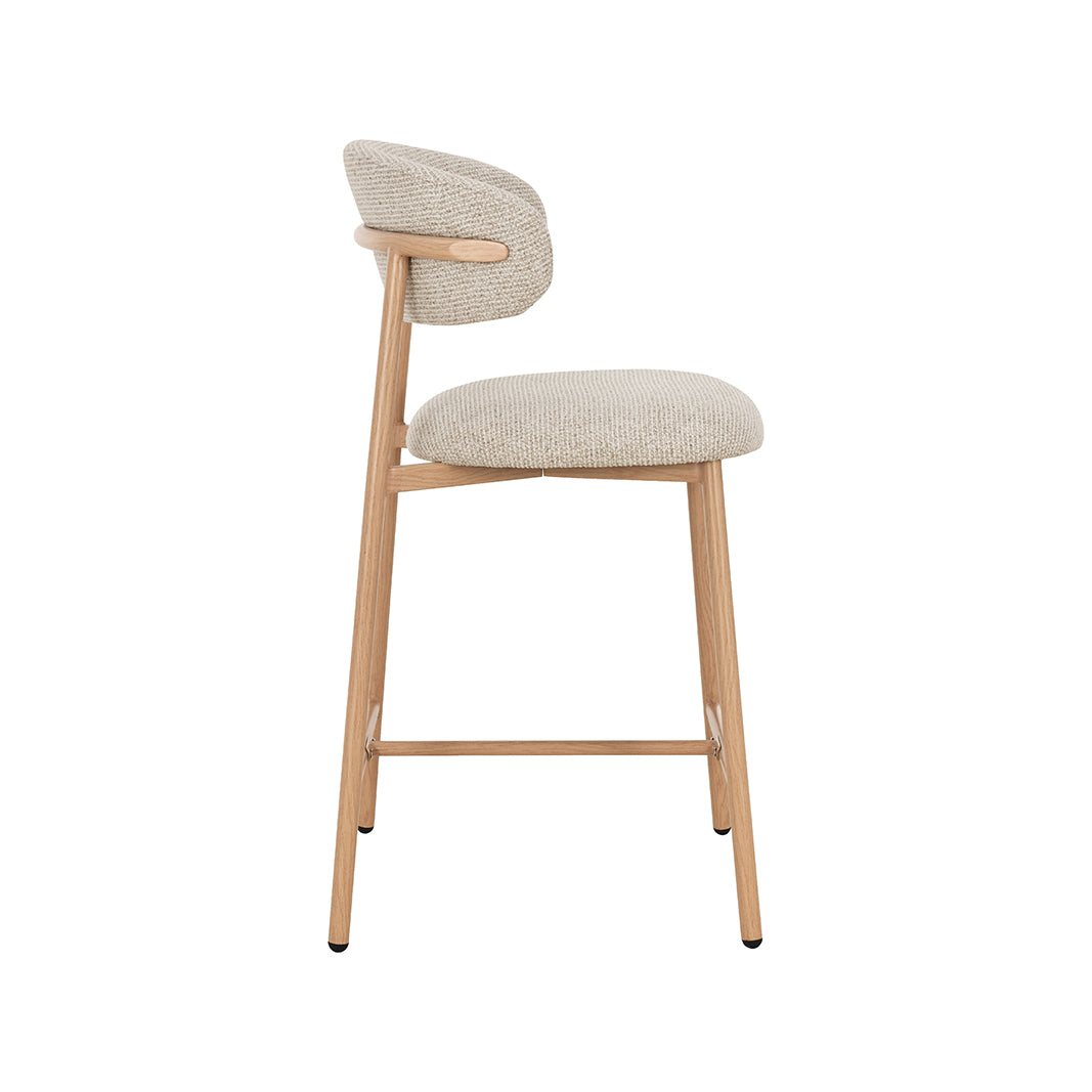 Barkruk Kaito - Beige - Prestige - Laag