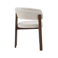 Eetkamerstoel Osaka - Naturel - Geweven - Walnoot Houten Frame