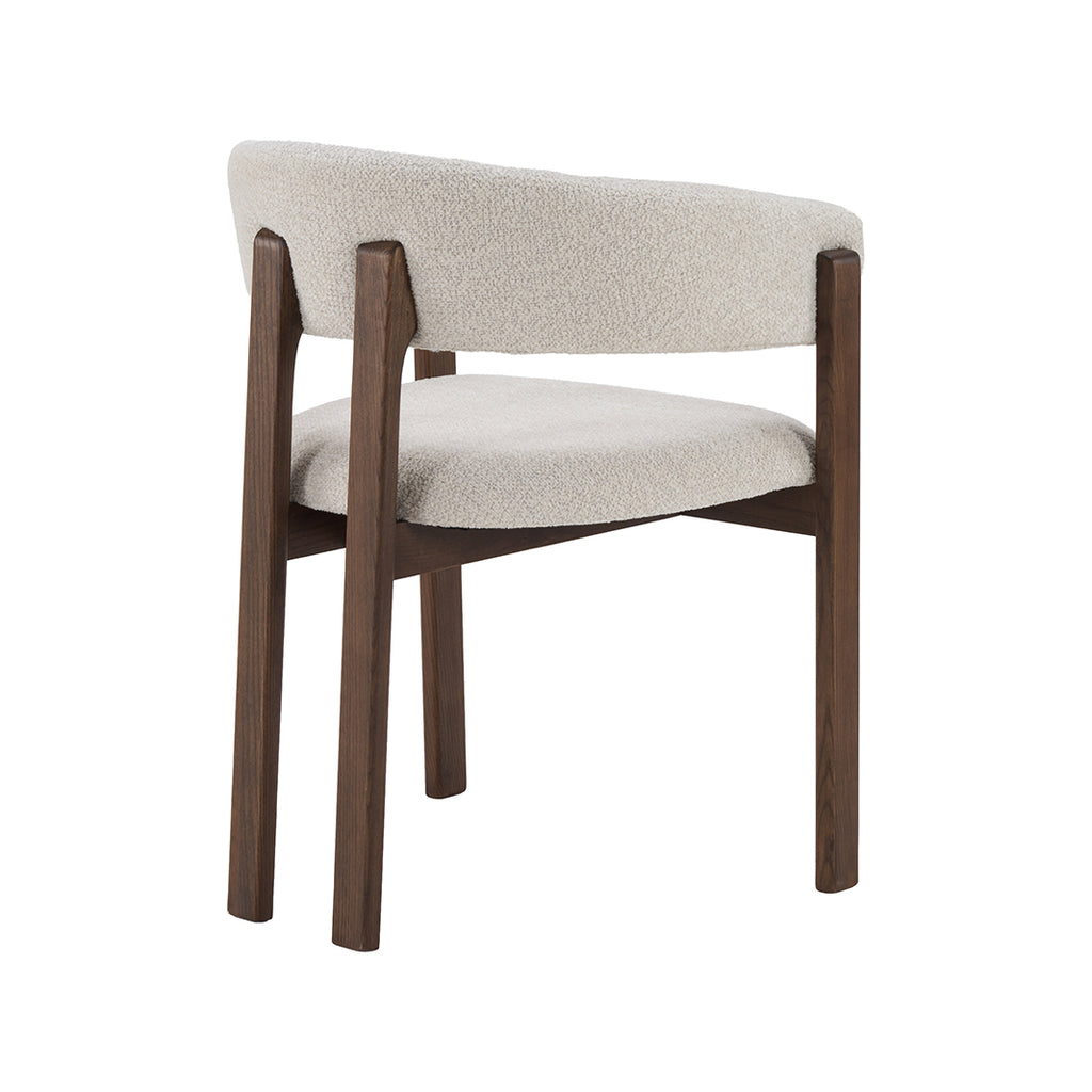Eetkamerstoel Osaka - Naturel - Geweven - Walnoot Houten Frame