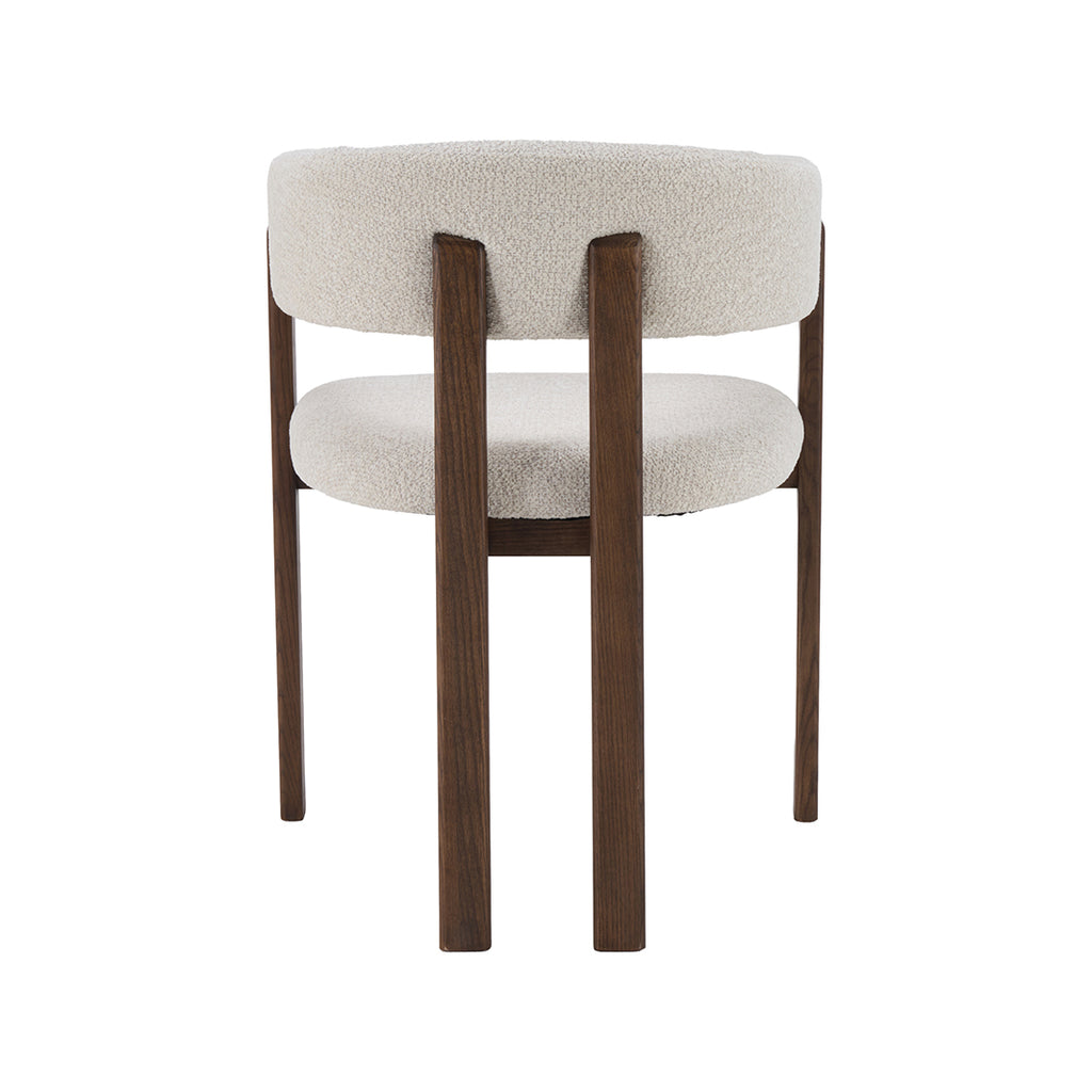 Eetkamerstoel Osaka - Naturel - Geweven - Walnoot Houten Frame