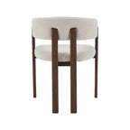 Eetkamerstoel Osaka - Naturel - Geweven - Walnoot Houten Frame