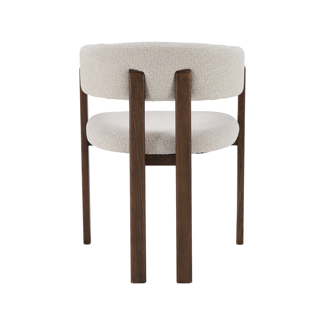 Eetkamerstoel Osaka - Naturel - Geweven - Walnoot Houten Frame