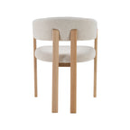 Eetkamerstoel Osaka - Naturel - Geweven - Naturel Houten Frame