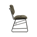 Eetkamerstoel Dez - Hunter - Velvet - Zwart Metalen Frame